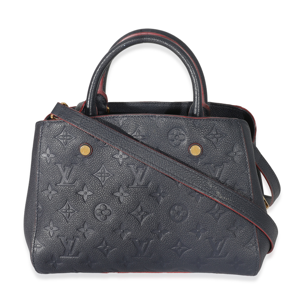 Louis Vuitton Marine Rouge Monogram Empreinte Montaigne BB - Picture 3 of 7
